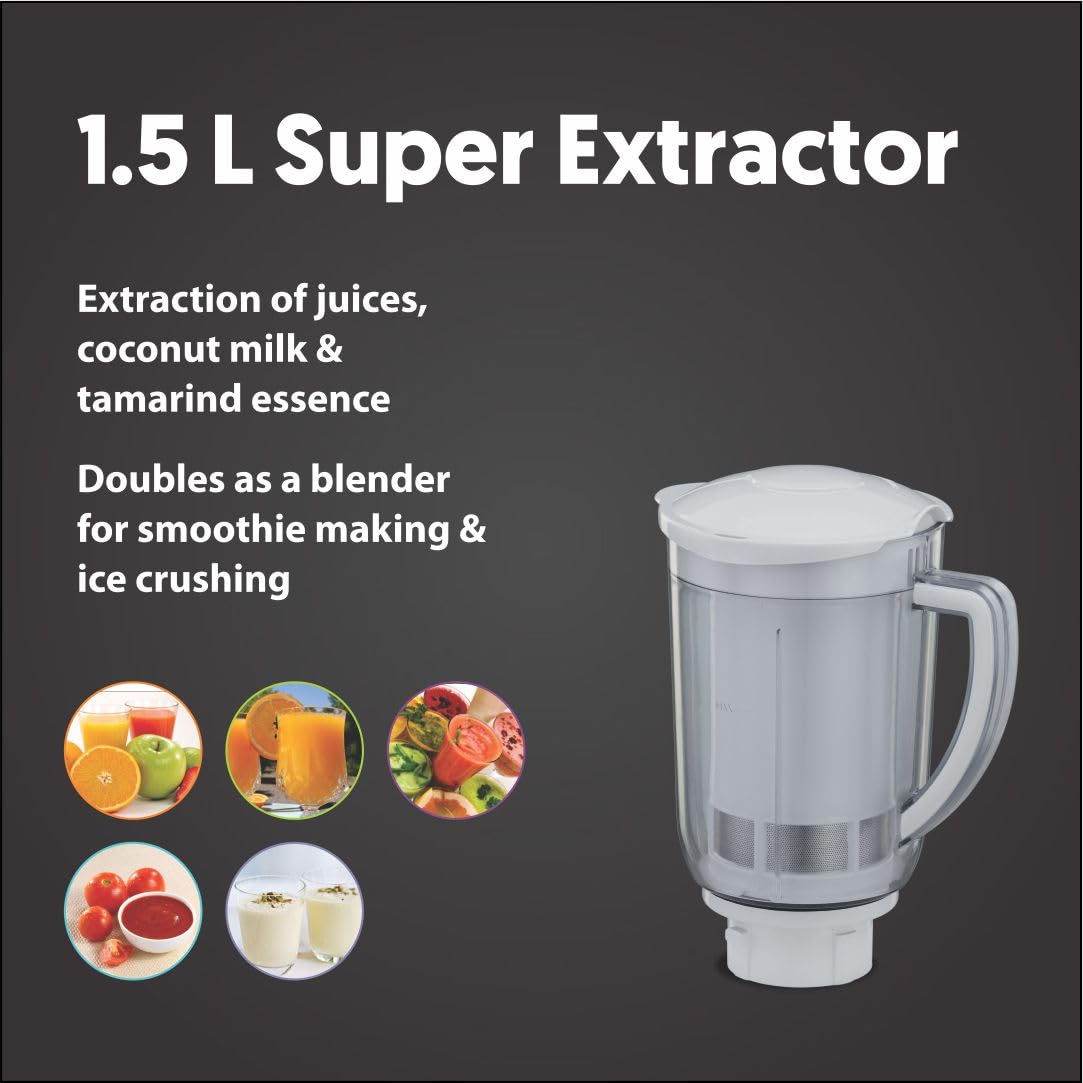 Preethi Eco Plus Mixer Grinder - 750W - 4 Jars - MG-157: Product feature
