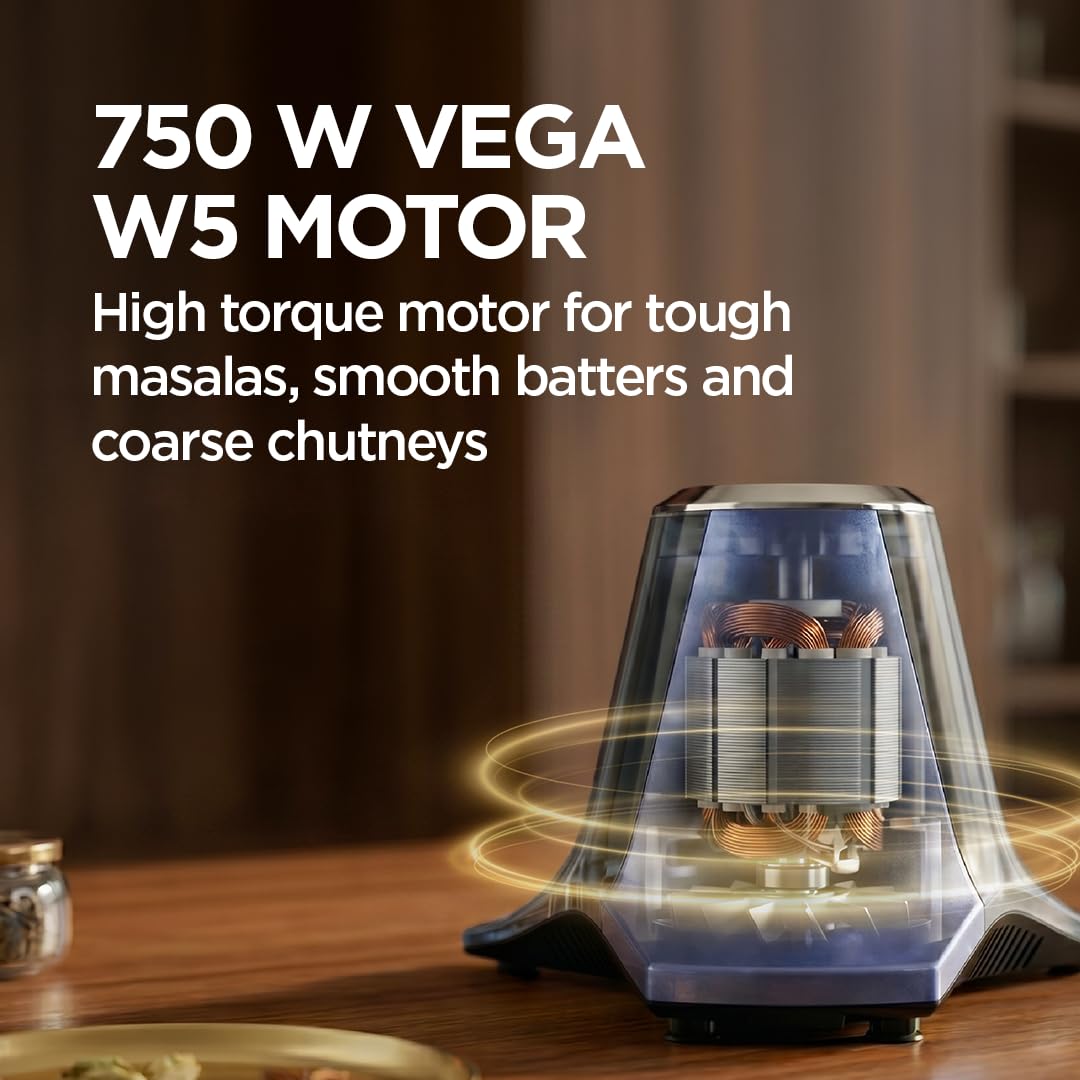 Preethi Zodiac Glitter Mixer Grinder+Food processor I 750 Watt I 2yr Guarantee & Lifelong Free Service I 5 Jars (3 Stainless steel Jars +1 Juicer Jar+1 Master Chef Plus Food processor Jar)-MG 264: Product feature
