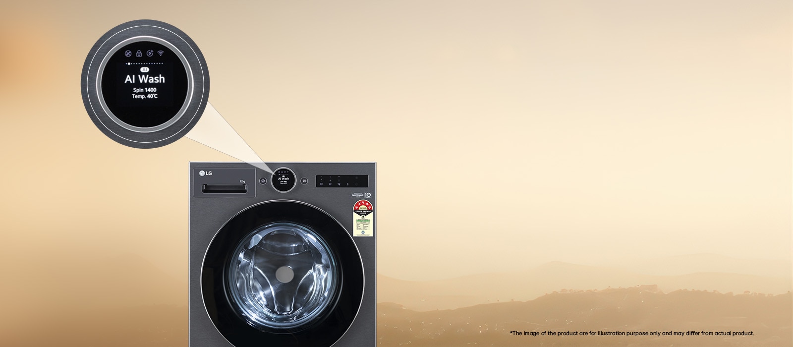 LG 12Kg Front Load Washing Machine FX1412N9K: Product feature