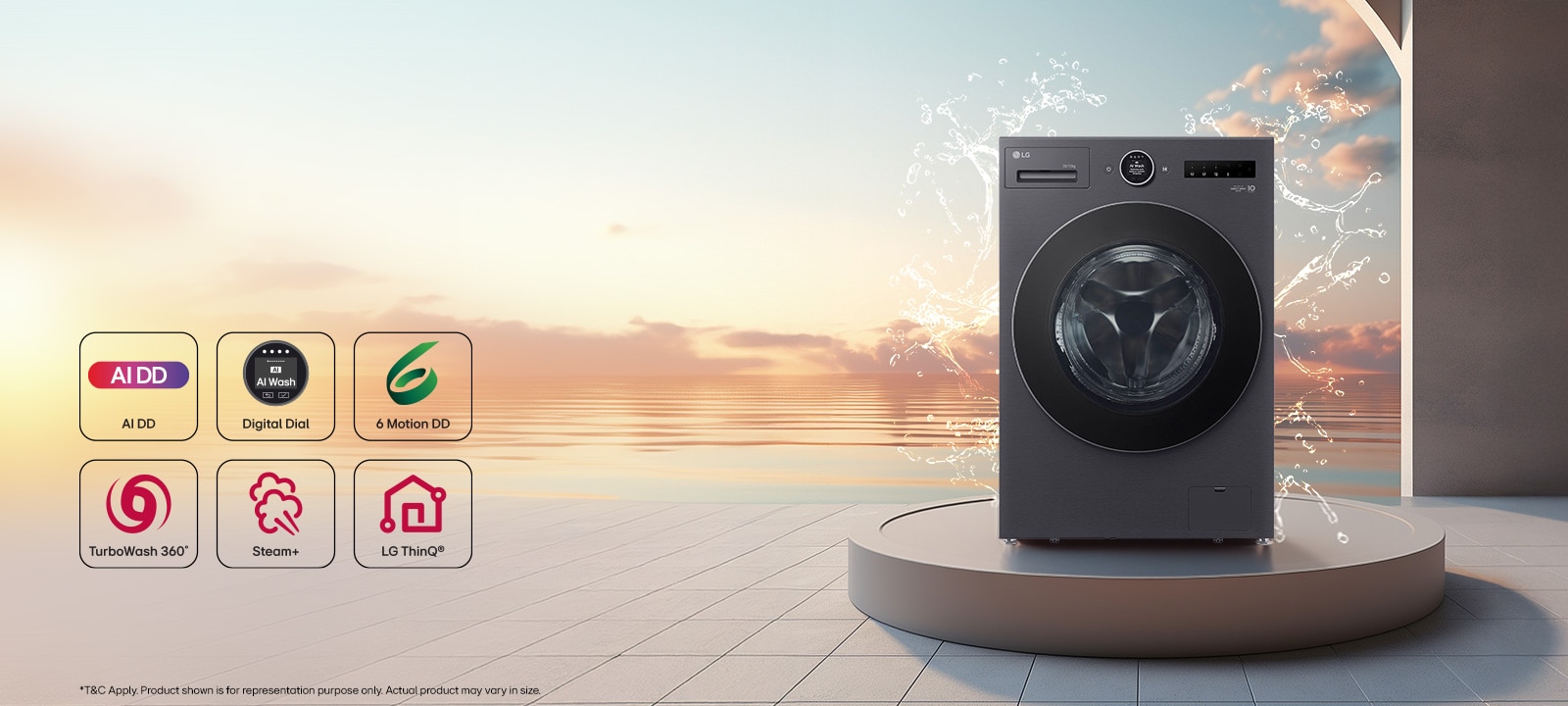 LG 15Kg Front Load Washing Machine FX62515B9E: Product feature