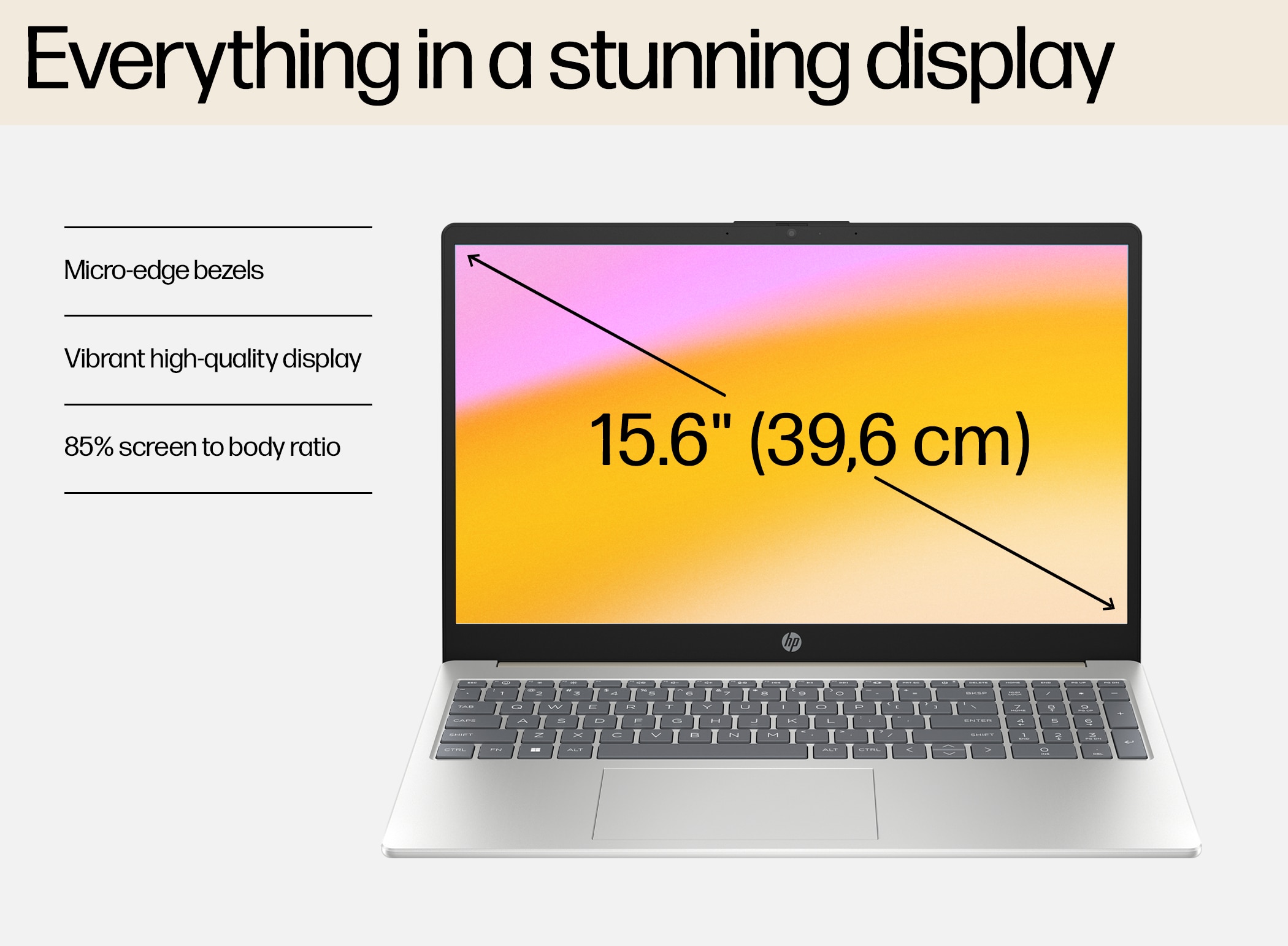 HP Laptop 15-FC0761AU, Silver: Product feature