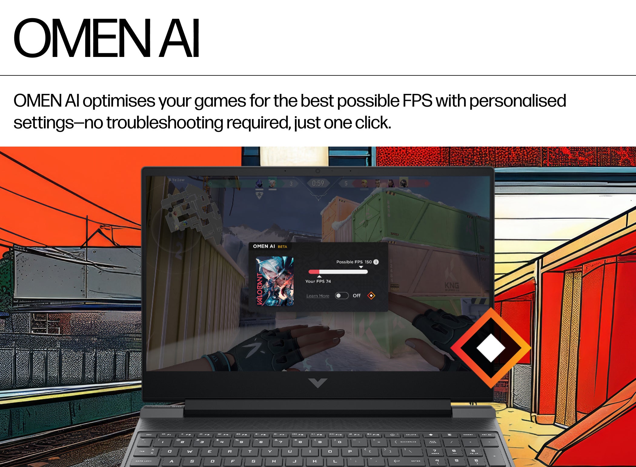HP Victus 39.6 cm (15.6) Gaming Laptop 15-FA2703TX, Silver: Product feature