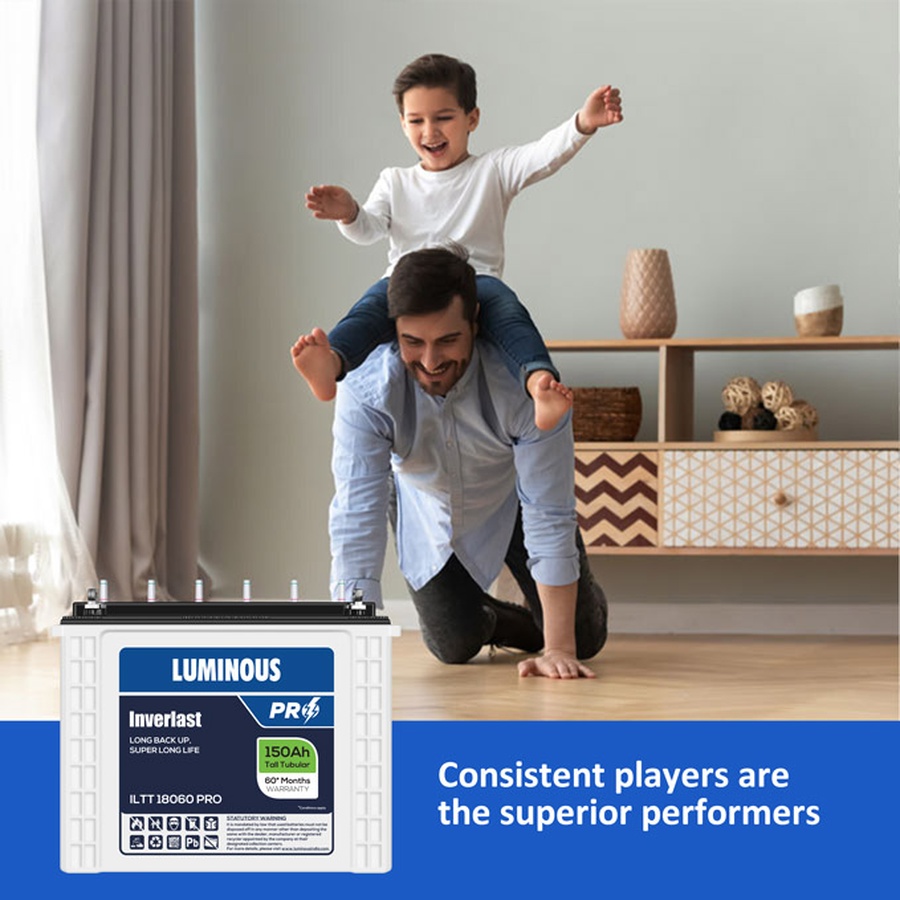 Luminous ILTT 18060 PRO 150 Ah Tall Tubular Battery: Product feature