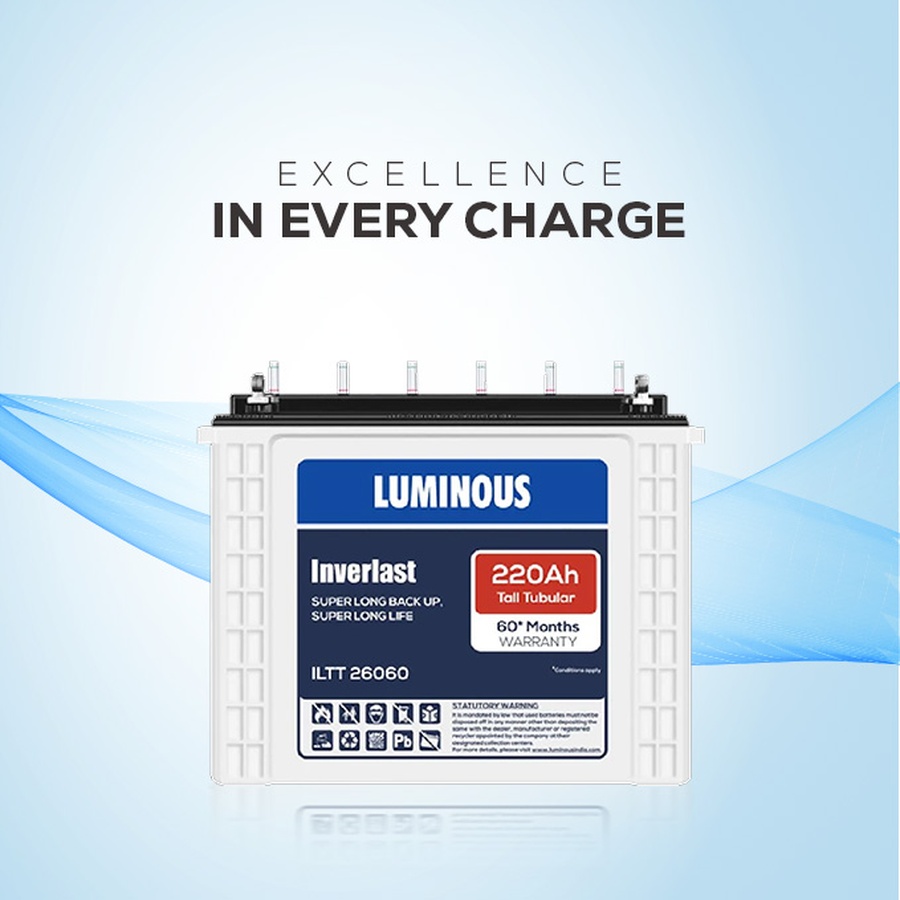 Luminous ILTT 26060 220 Ah Tall Tubular Battery