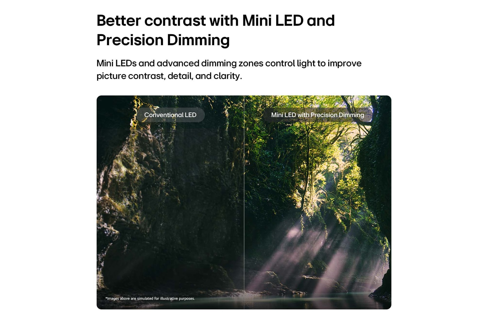 164cm (65 inch) QNEDevo Mini LED TV - 65QNED85BLA: Product feature