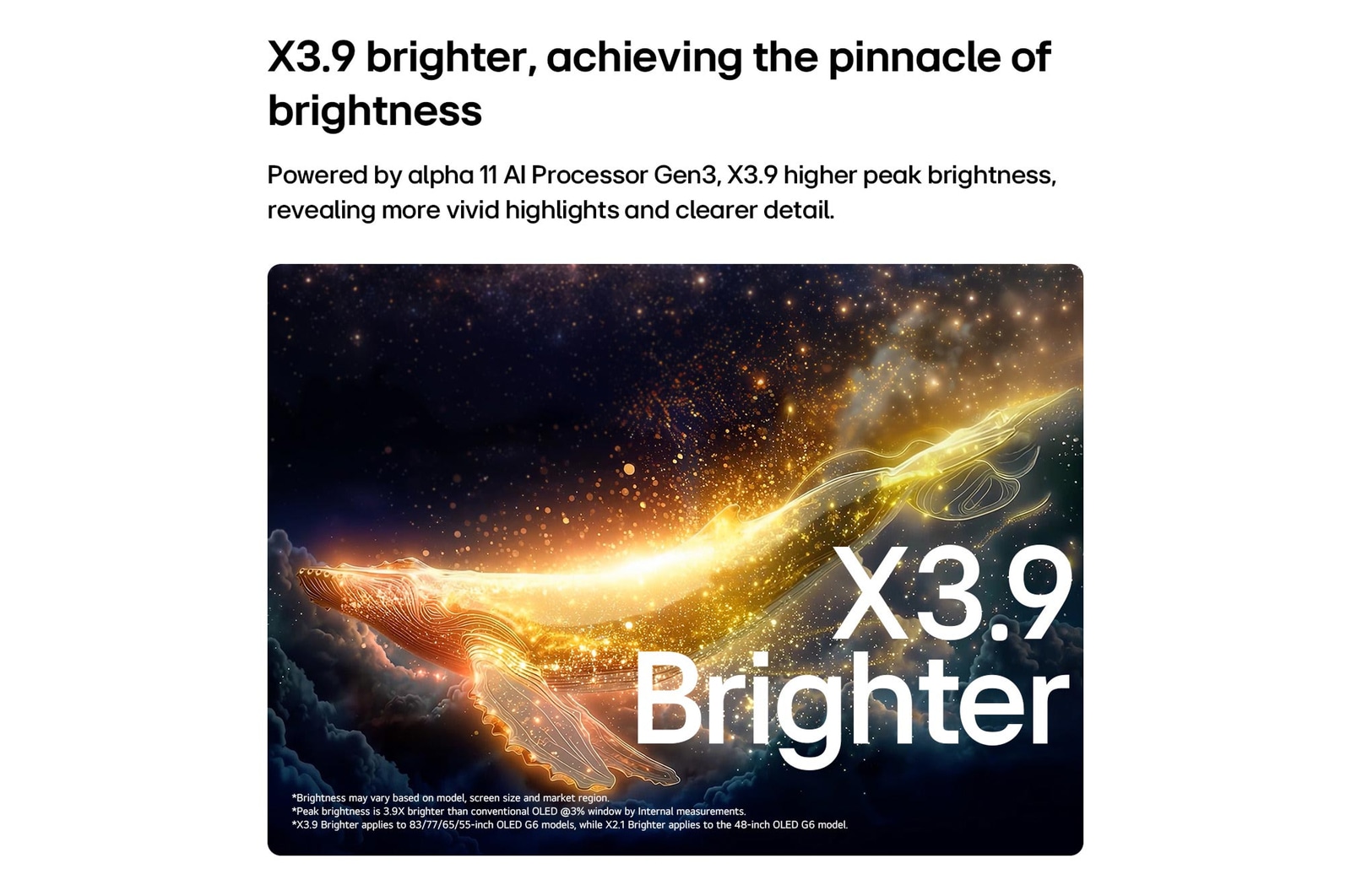 164 cm (65 inch) AI Smart TV Price - OLED65G6PLA: Product feature