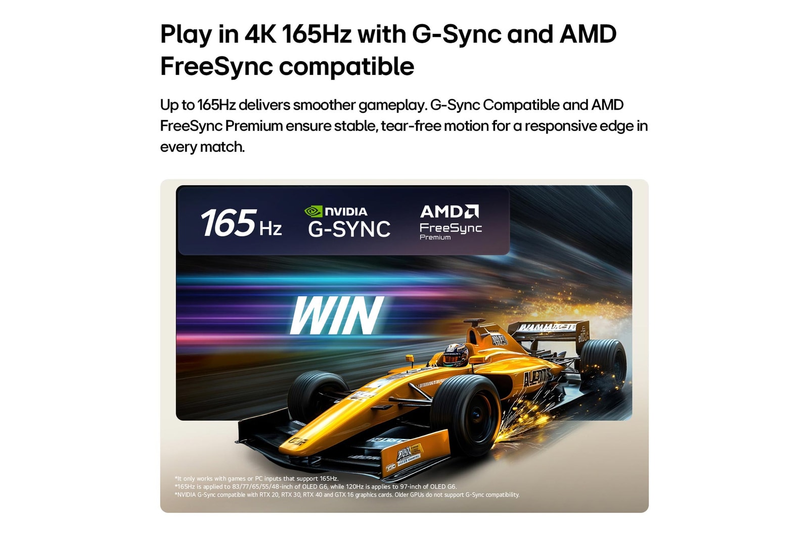 164 cm (65 inch) AI Smart TV Price - OLED65G6PLA: Product feature