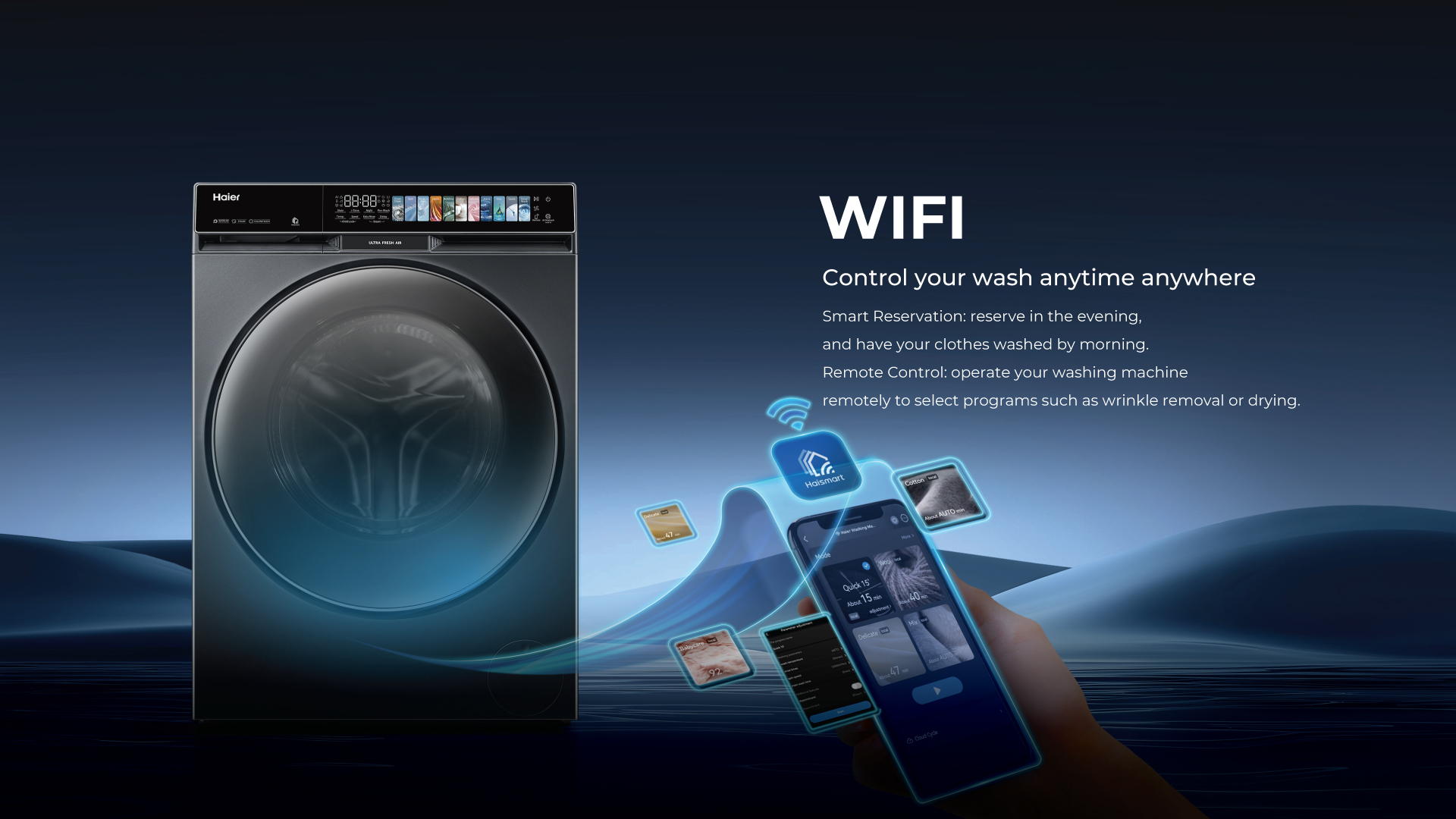 Haier 12 Kg Front Load Washing Machine (HW120-DM14F11BKU1): Product feature