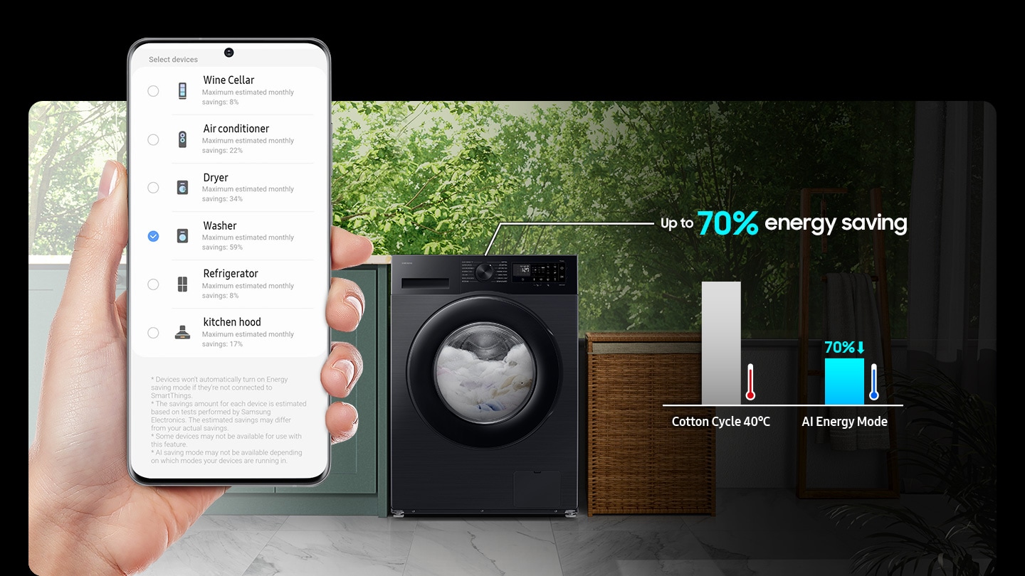 9.0 kg Front Loading Washing Machine with AI Energy Mode and SmartThings - catalogue_feature_artwork