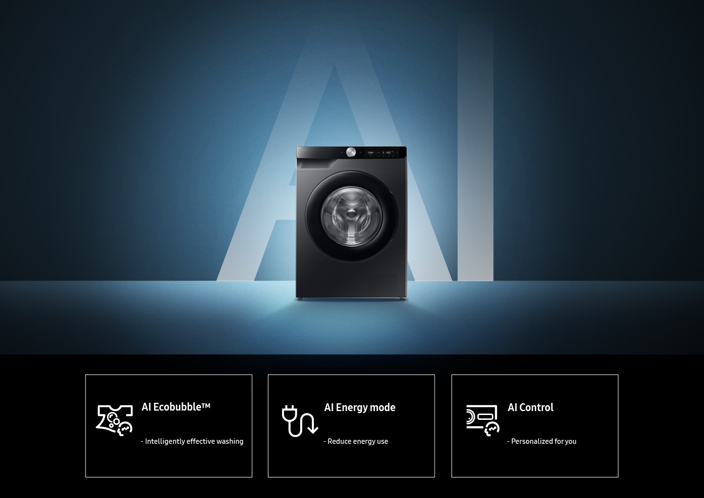 9.0 kg Front Loading Washing Machine with AI Control and SmartThings - catalogue_feature_artwork