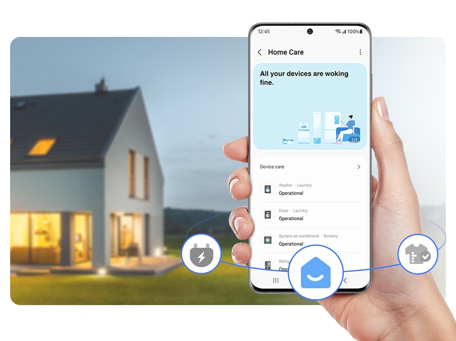 9.0 kg Front Loading Washing Machine with AI Control and SmartThings - catalogue_feature_artwork