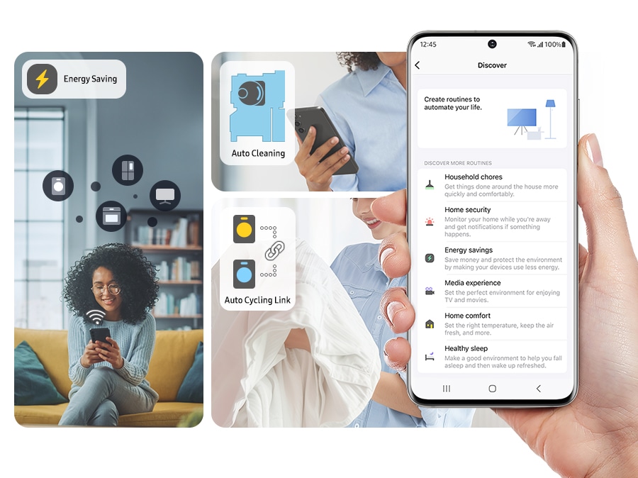 9.0 kg Front Loading Washing Machine with AI Control and SmartThings - catalogue_feature_artwork