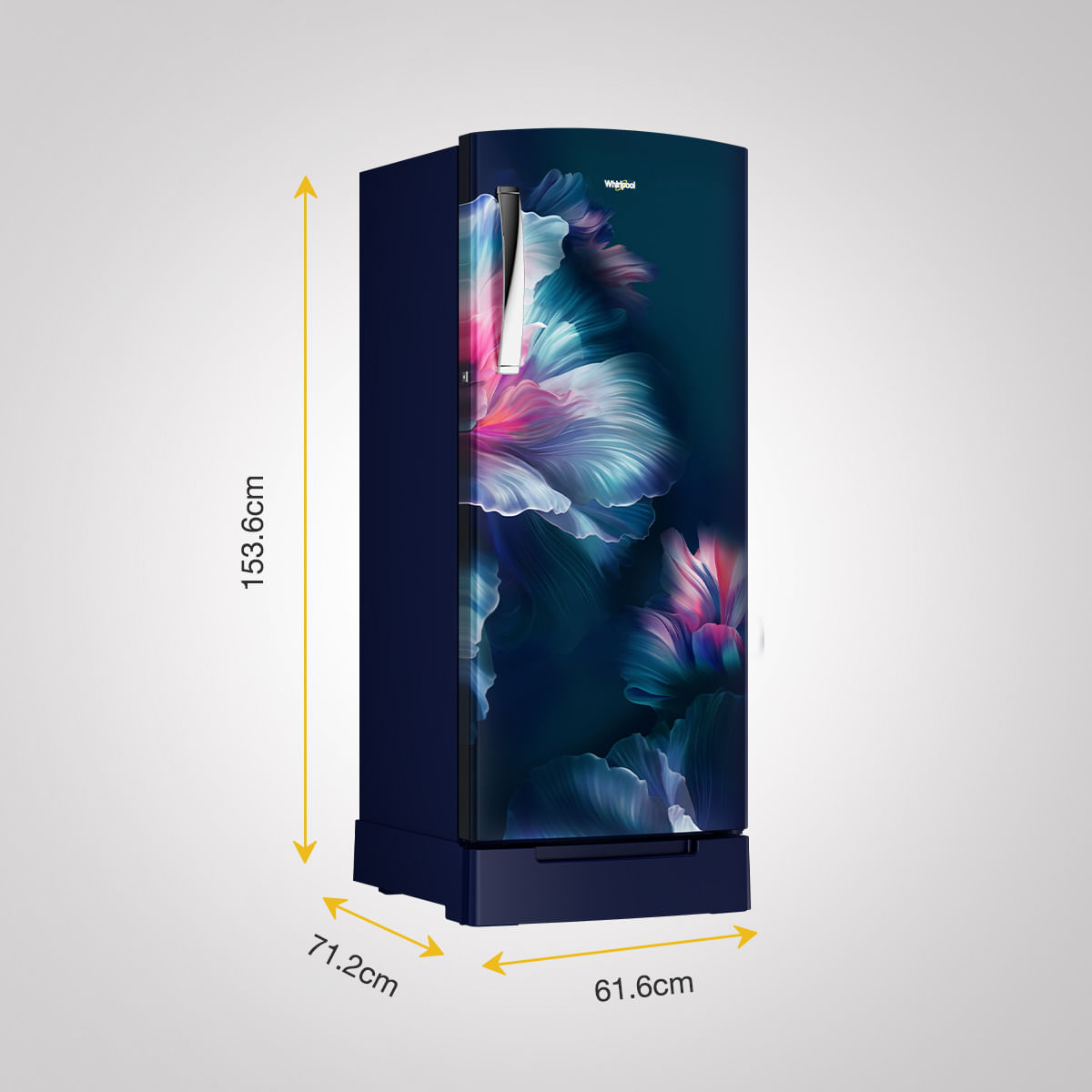 Icemagic Pro Plus 236L 5 Star Single Door Refrigerator with base drawer - Velvet-Y - catalogue_feature_artwork