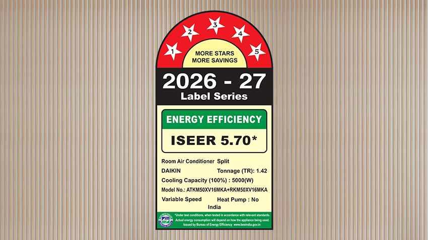 Daikin ATKM50XV Premium Series 1.42 Ton 5 Star Inverter Split AC: Energy information