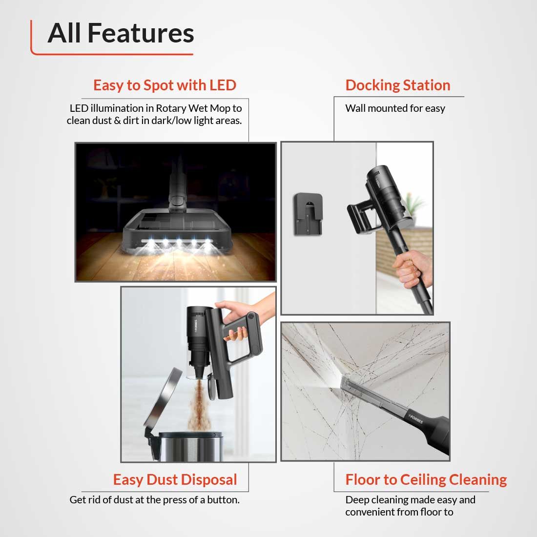 Eureka Forbes Zerobend Z21WM Vacuum Cleaner: Product details