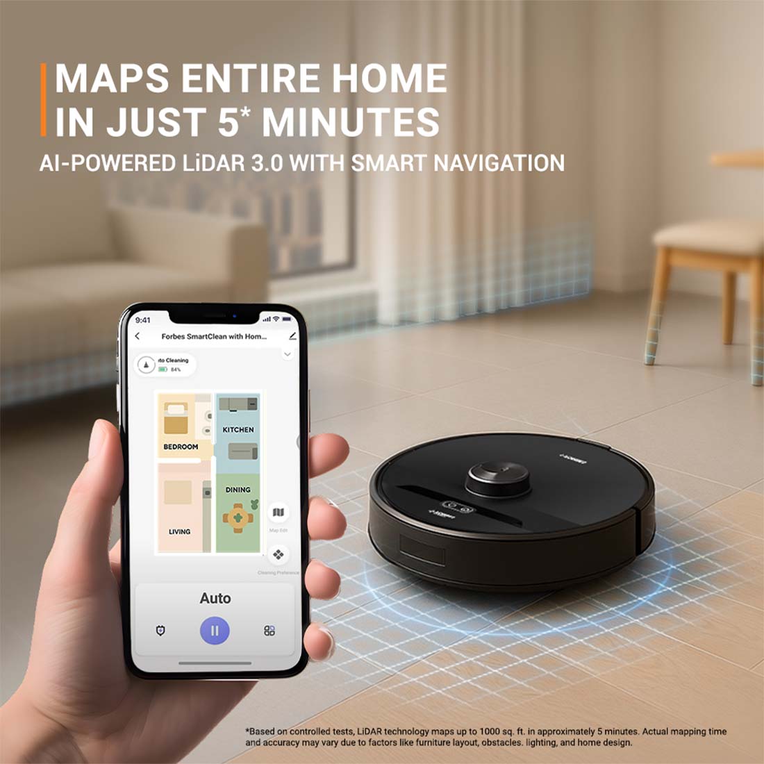 Eureka Forbes Smartclean Home Mapping Pro S2 Vacuum Cleaner: Product feature