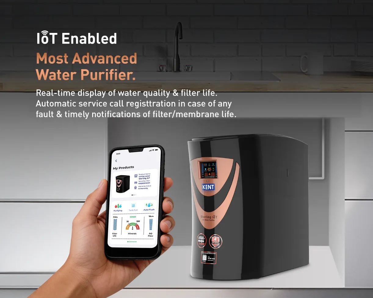 KENT Sterling IoT RO Water Purifier - official_manufacturer_feature_artwork