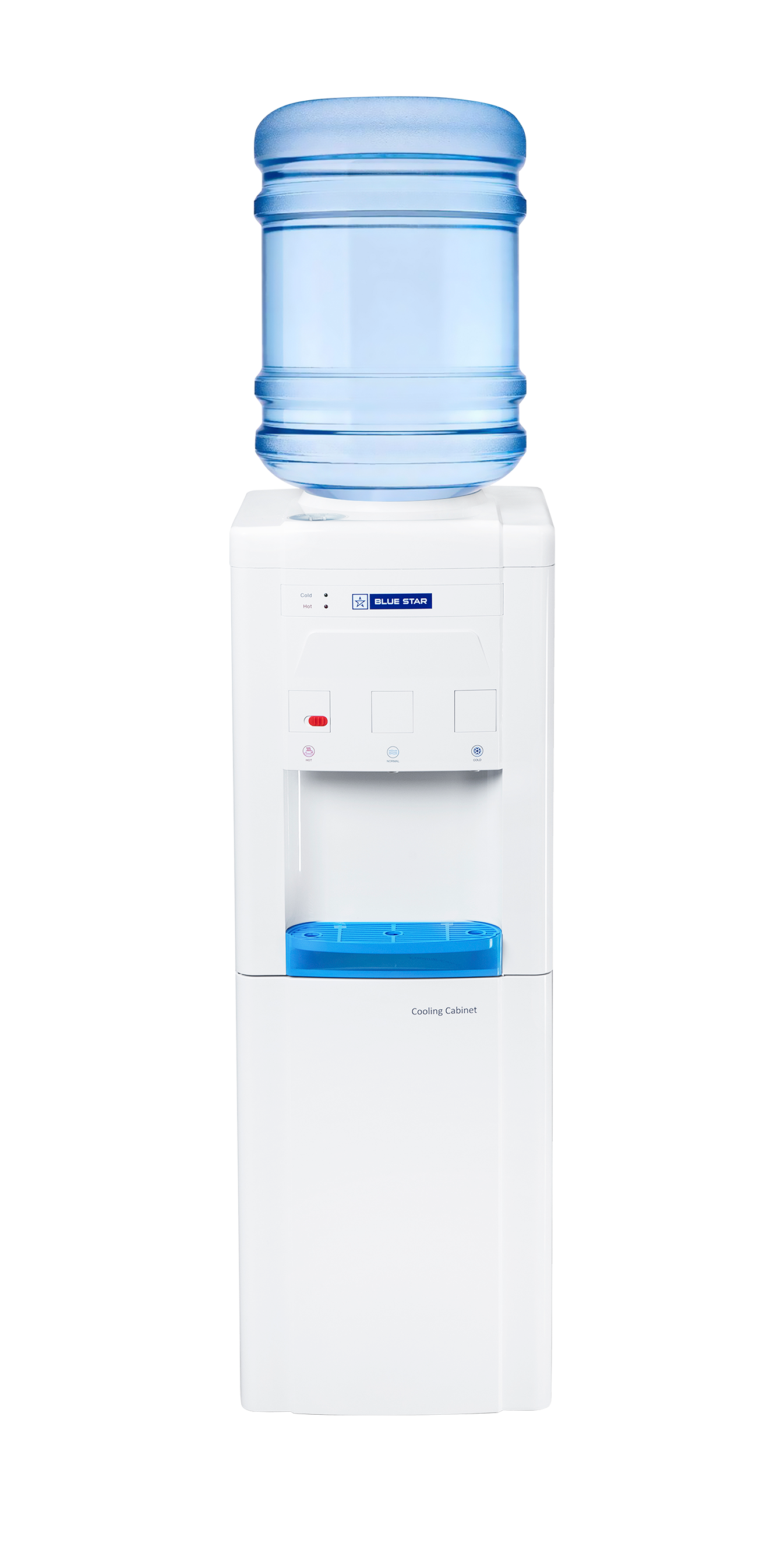 GA Series With Refrigerator-White, Floor Standing Bottled Water Dispenser