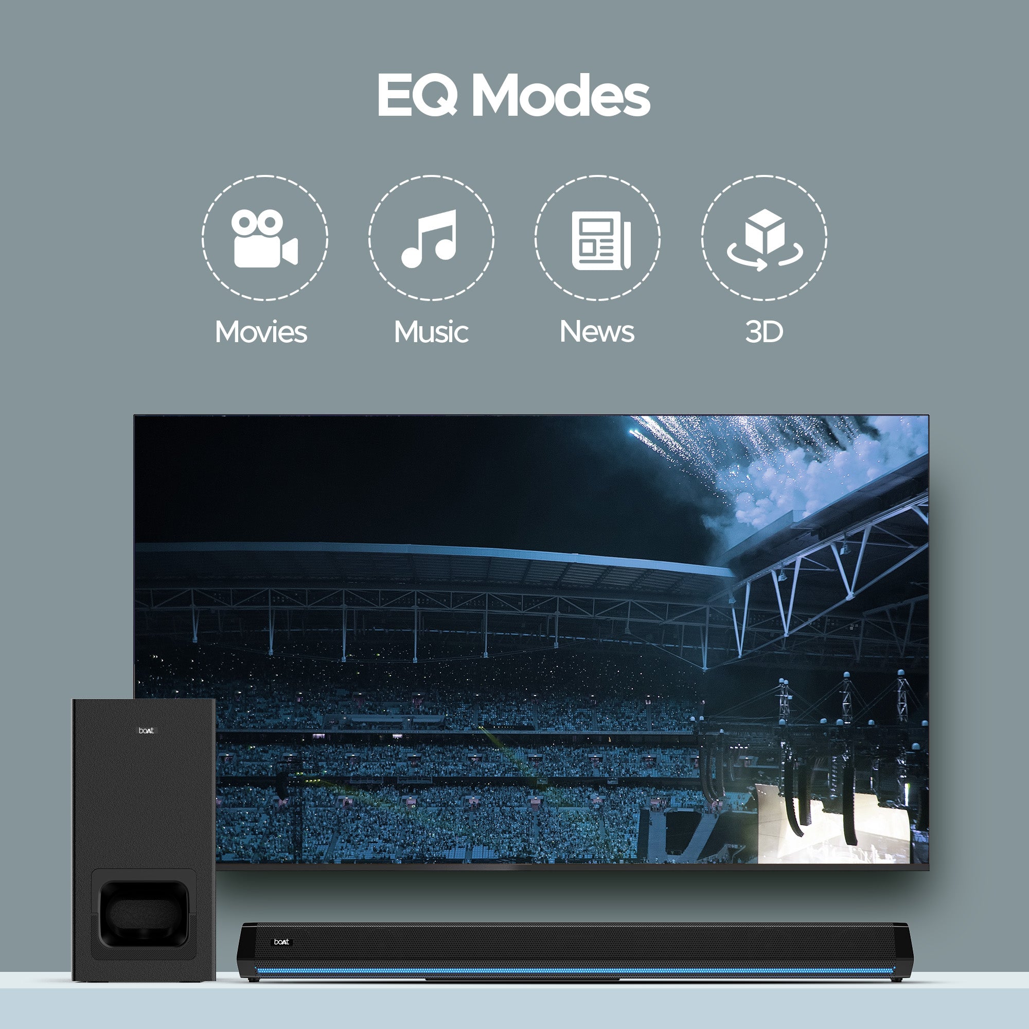 boAt Aavante Bar Maven Pro | 320W Bluetooth Soundbar, 2.1 Channel with Wireless Subwoofer, Wall Mountable: Product feature