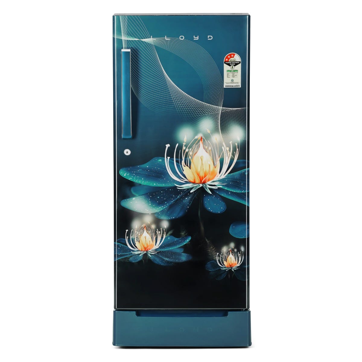 Icecool Series 185 L Direct Cool Refrigerator 3 Star Night Petals Aqua