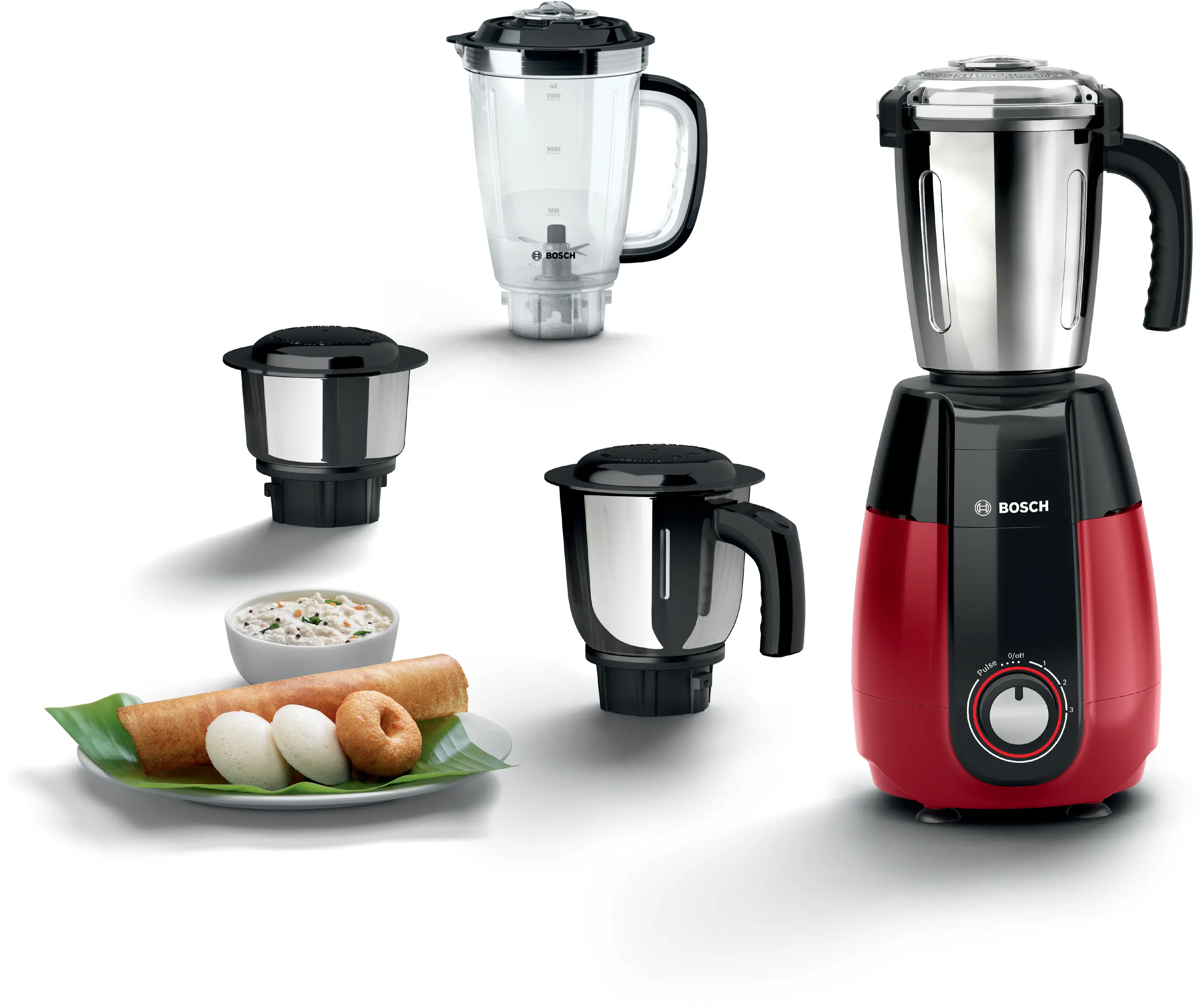 Mixer Grinder TrueMixx Pro 1000 W Red, Dark grey metallic: Product feature