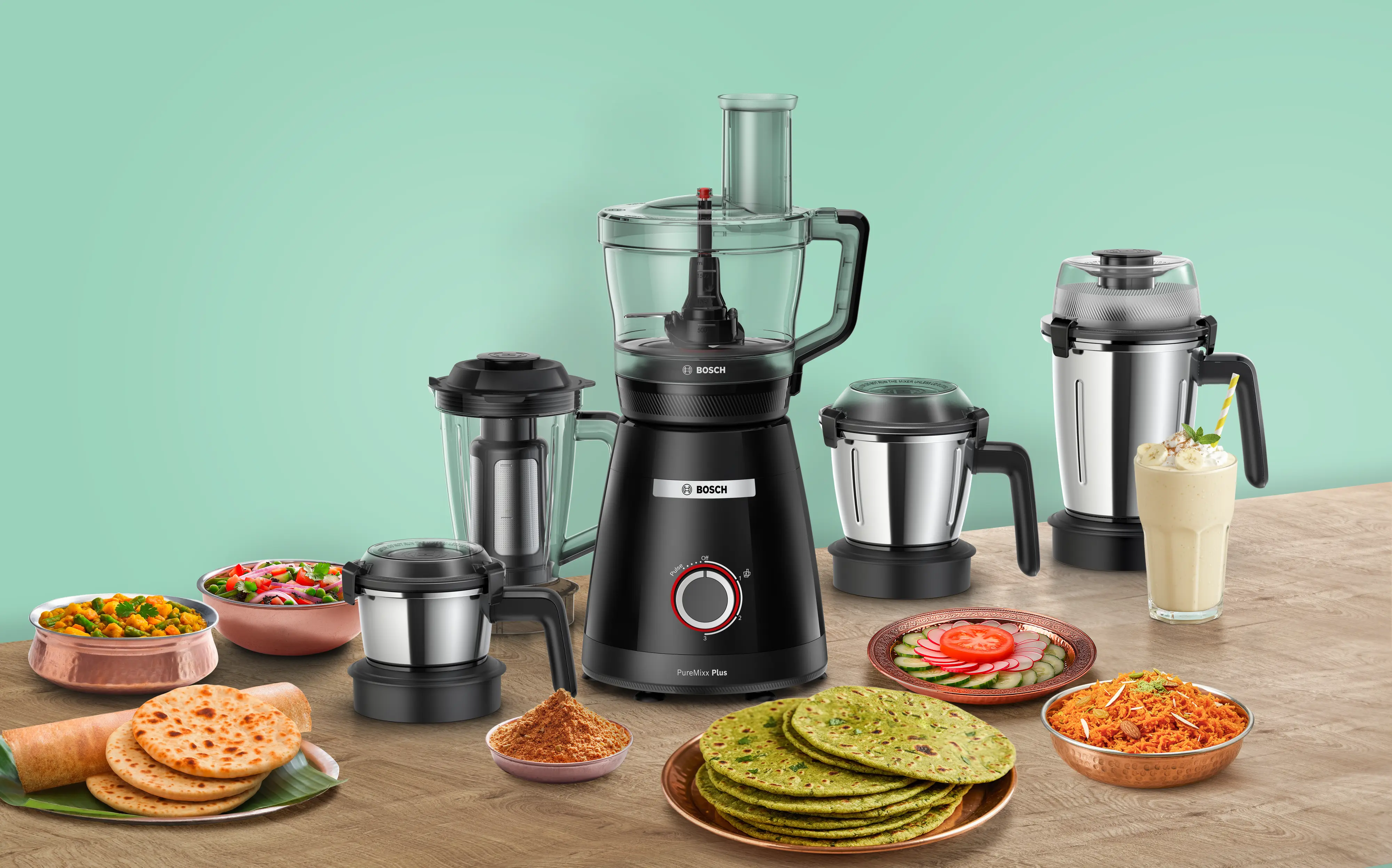 Mixer Grinder PureMixx Plus 800 W Dark grey metallic: Product feature
