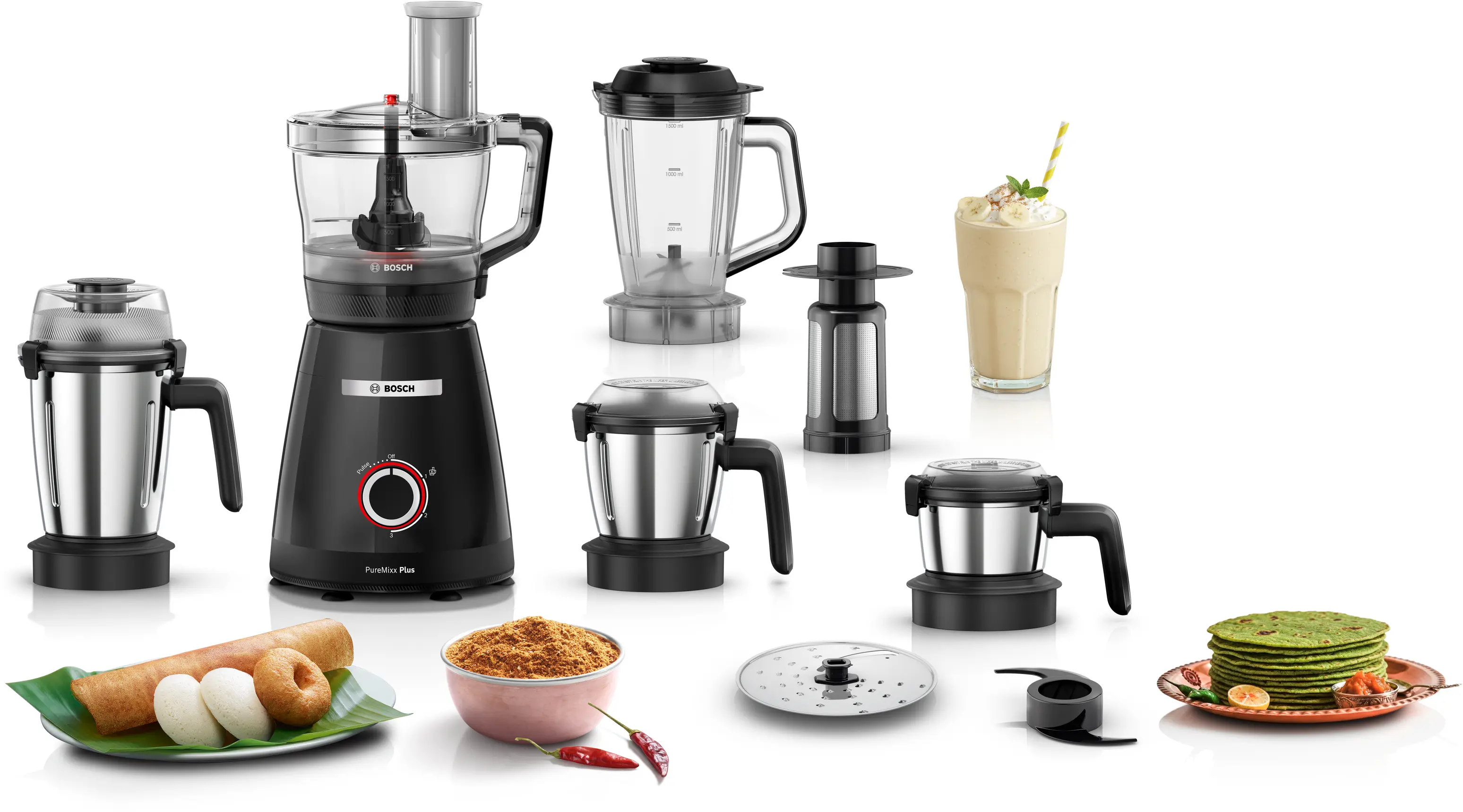 Mixer Grinder PureMixx Plus 800 W Dark grey metallic: Product feature