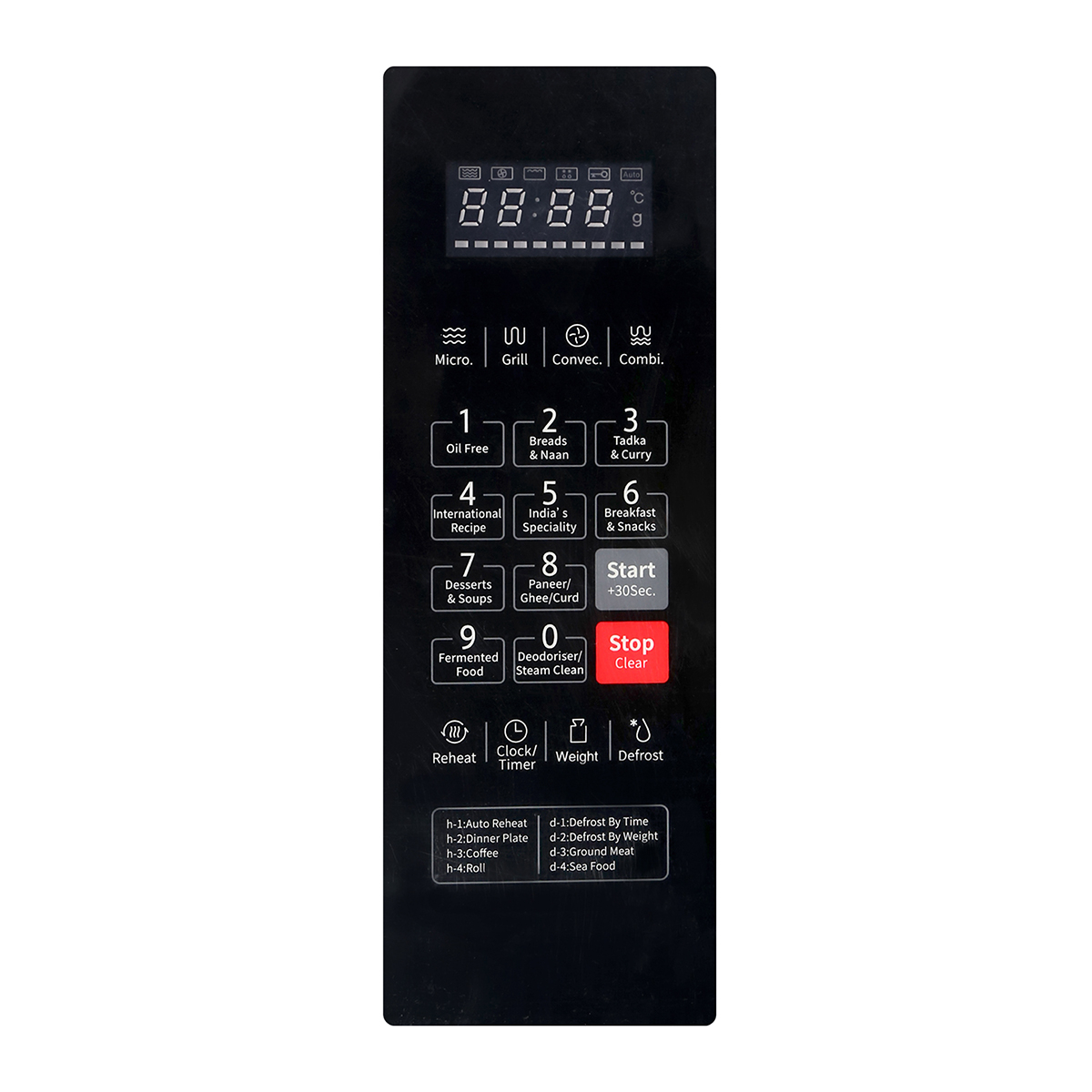 Haier 23L Convection Microwave Oven with 203 Auto Cook Menus: Product feature