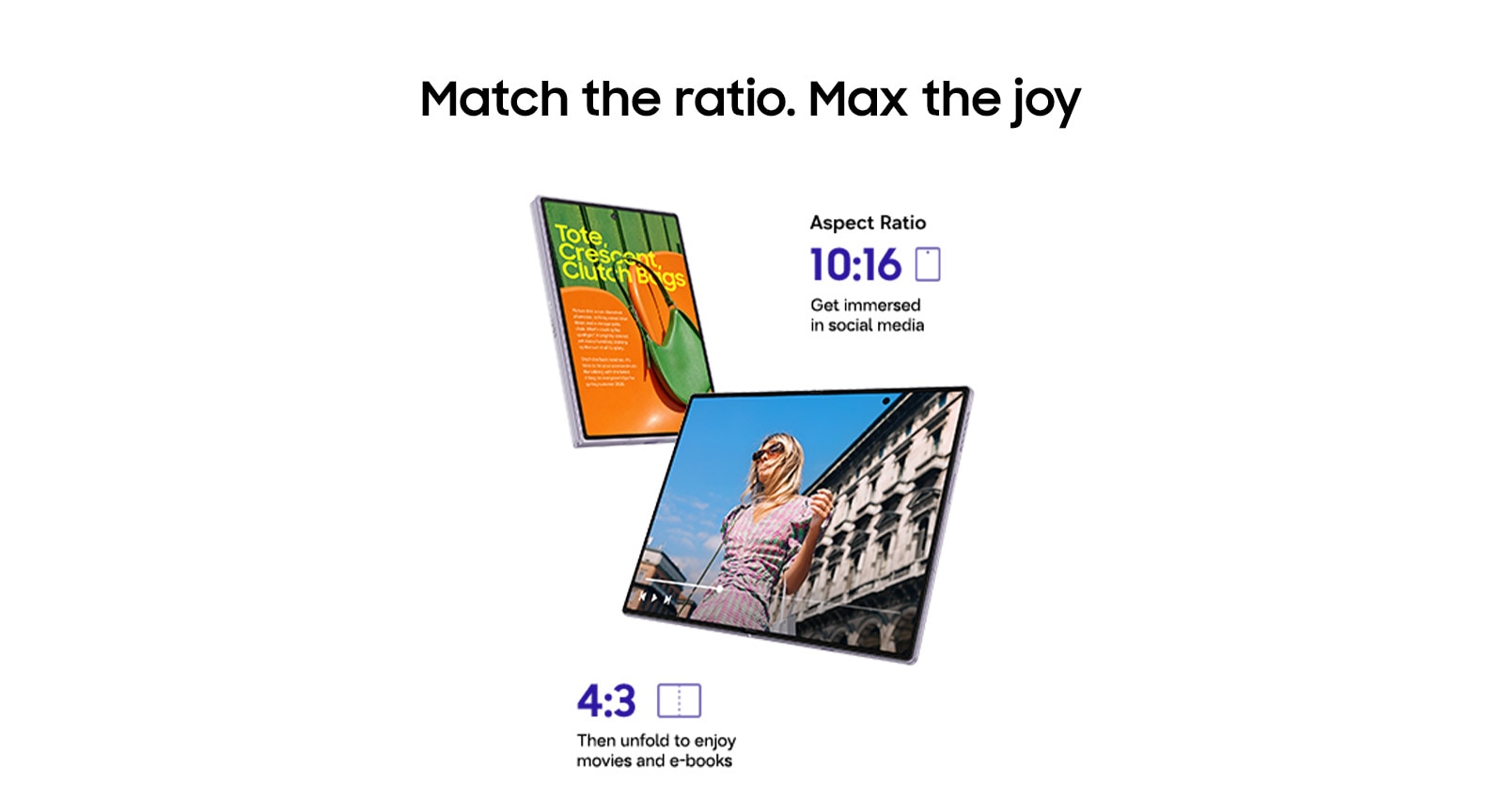 Galaxy Z Fold8 Lavender, 12 GB / 256 GB: Product feature