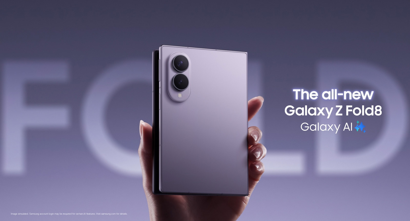 Galaxy Z Fold8 Lavender, 12 GB / 256 GB: Product feature