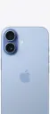 iPhone 17 256GB Mist Blue - iPhone 17, mist blue colour, back exterior, Dual Fusion camera system, centred A