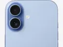 iPhone 17 256GB Mist Blue - iPhone 17, mist blue colour, back exterior, top rounded corners, Dual Fusion cam