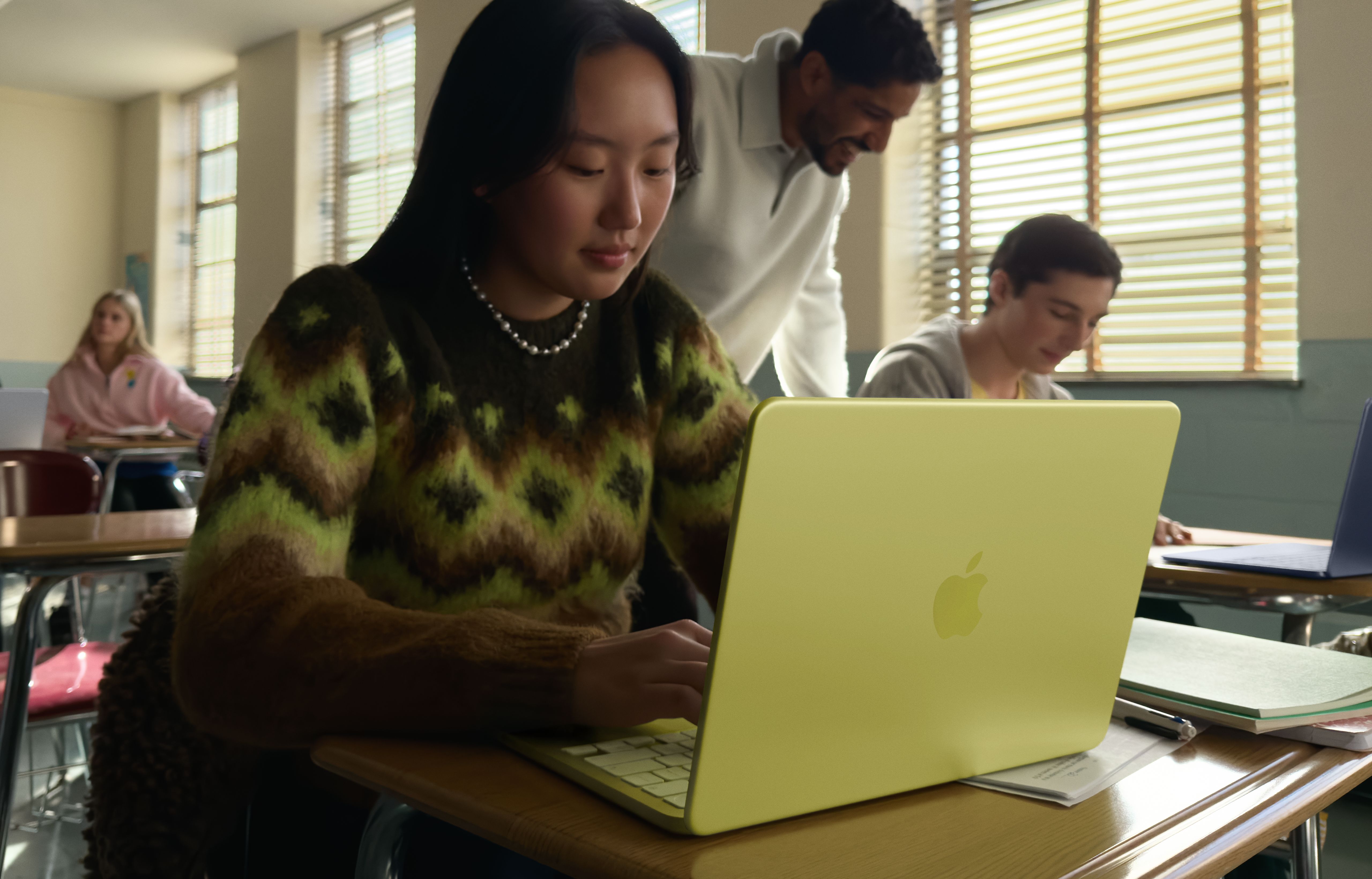 Apple MacBook Neo in use