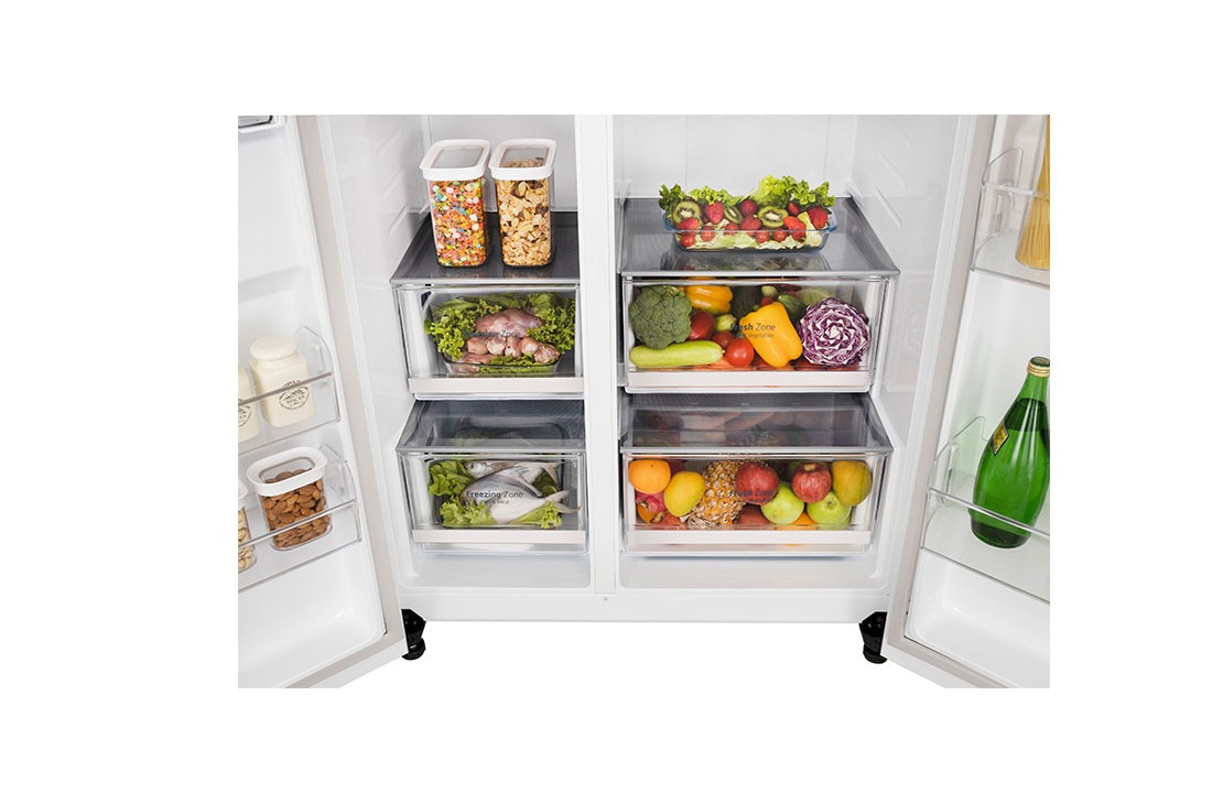 LG GL-B257DLW3 655L Side-by-Side Refrigerator