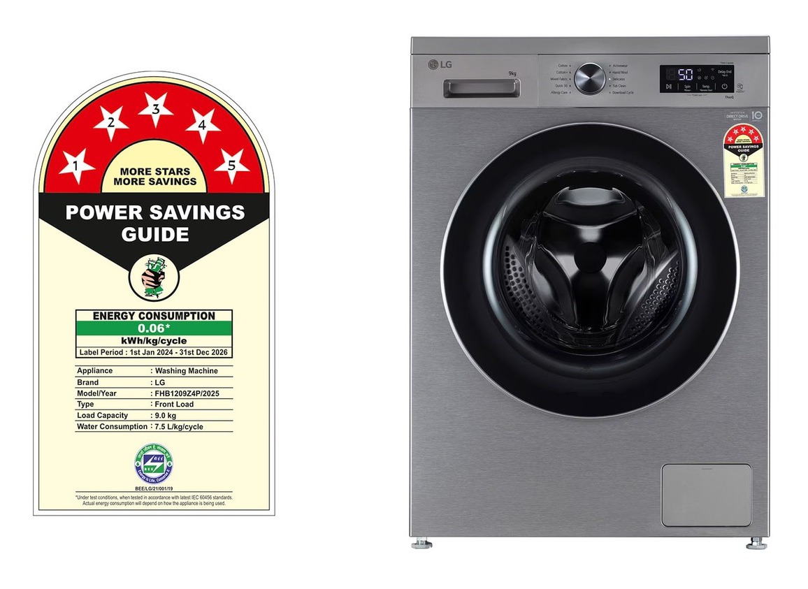 LG FHB1209Z4P 9.0KG Fully Automatic Front Load Washing Machine